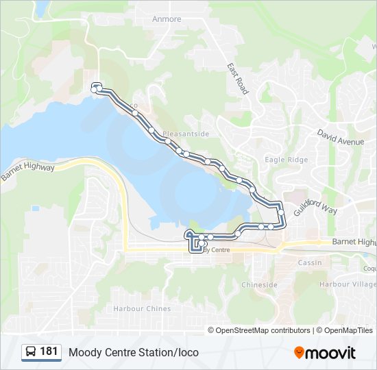 181 bus Line Map