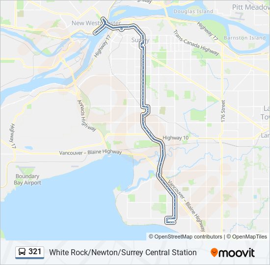 321 bus Line Map