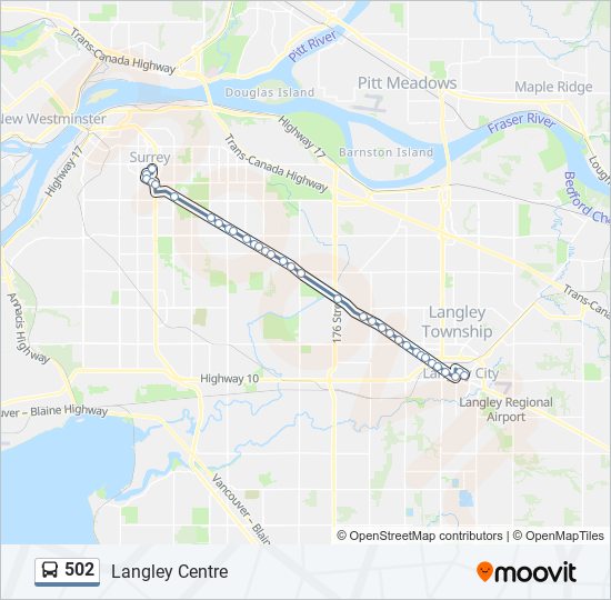 Bus 502 Route Map 502 Route: Schedules, Stops & Maps - Langley Centre (Updated)