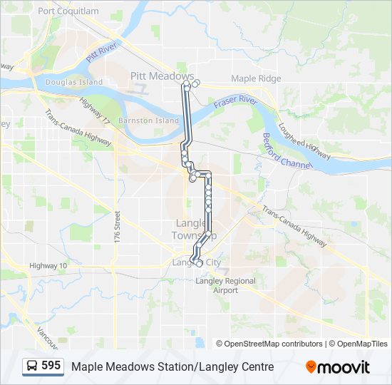 595 bus Line Map