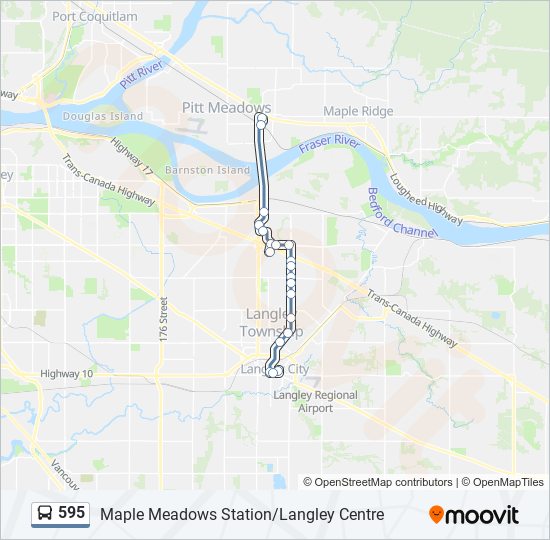 595 bus Line Map