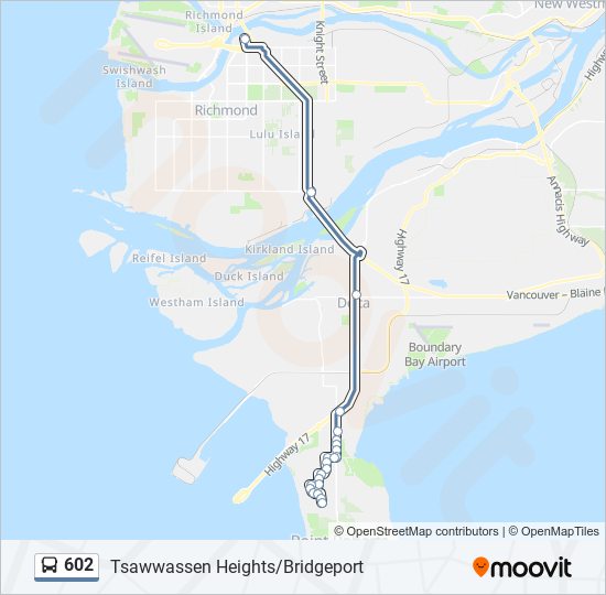 602 bus Line Map