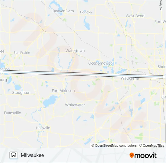 AMTRAK THRUWAY CONNECTING SERVICE Bus Line Map