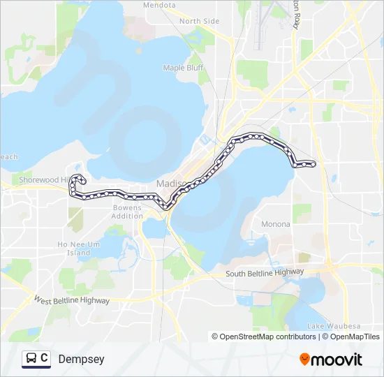 C Bus Line Map