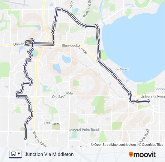 F Bus Line Map