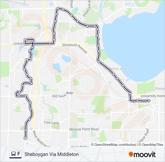 F bus Line Map