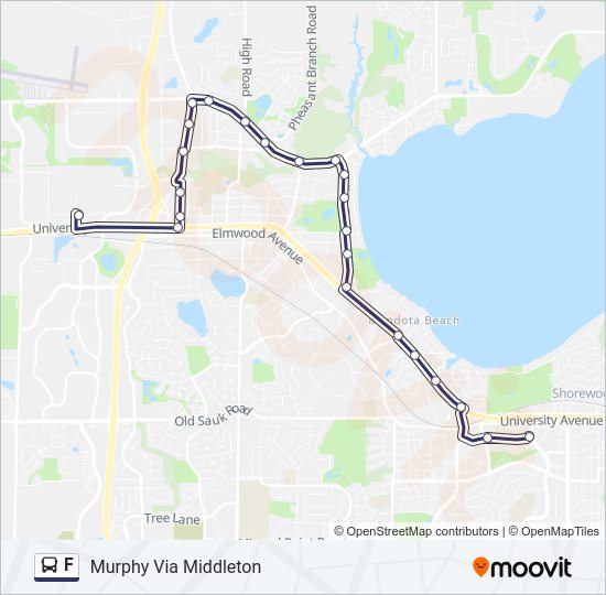 F bus Line Map