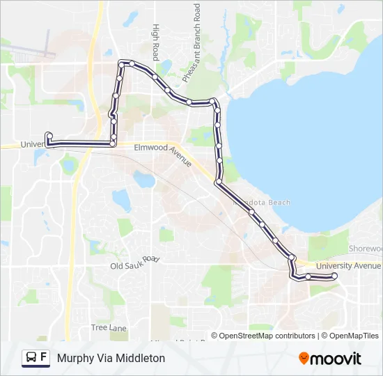 F Bus Line Map