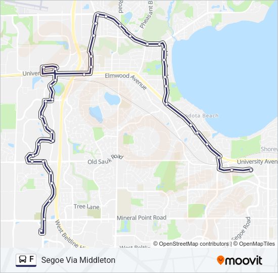 F Bus Line Map