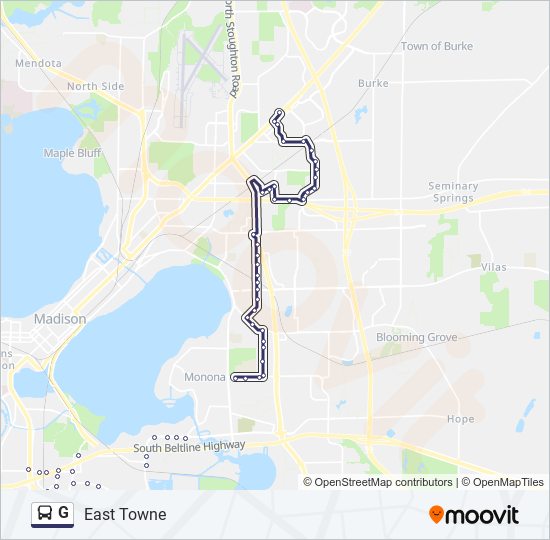 G bus Line Map