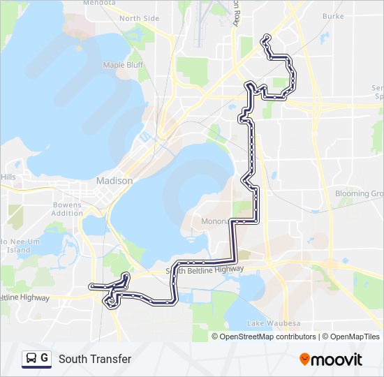 G bus Line Map