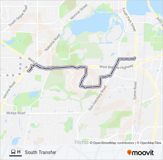 H bus Line Map