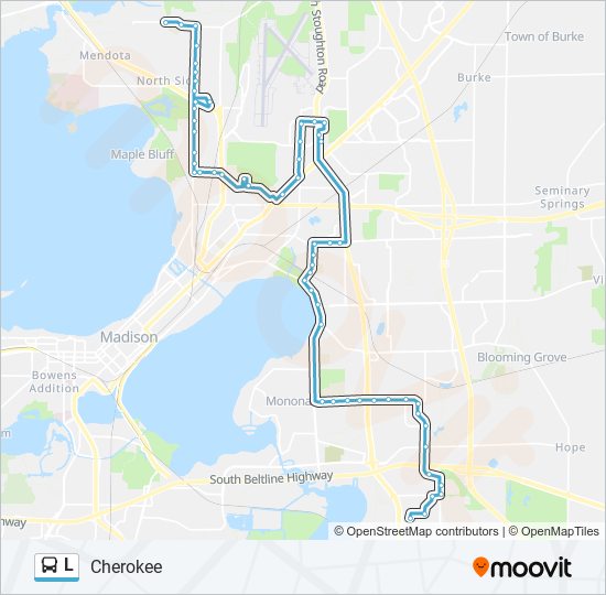 L bus Line Map