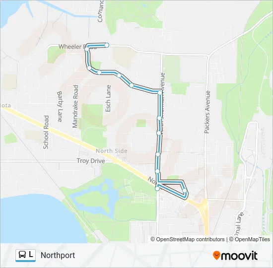 L Bus Line Map