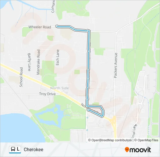 L Bus Line Map