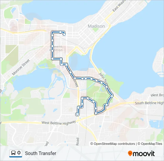 O Bus Line Map