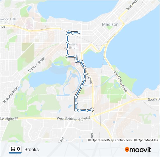 O bus Line Map