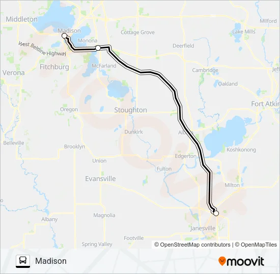 VAN GALDER Bus Line Map