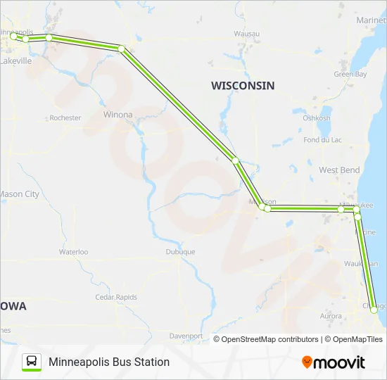 FLIXBUS 2548 Bus Line Map