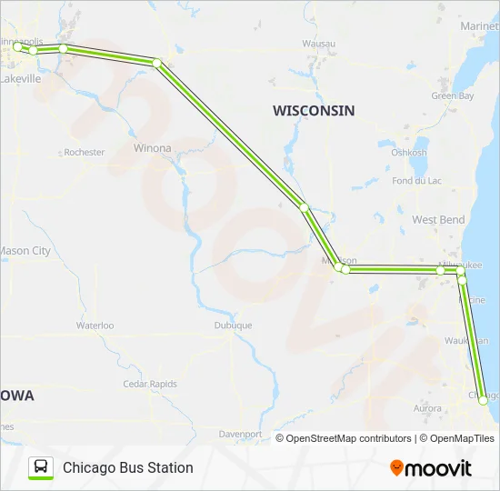 FLIXBUS 2548 Bus Line Map