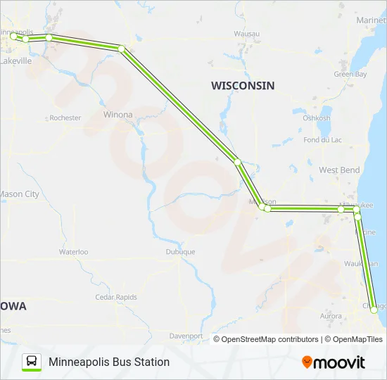 FLIXBUS 2548 Bus Line Map