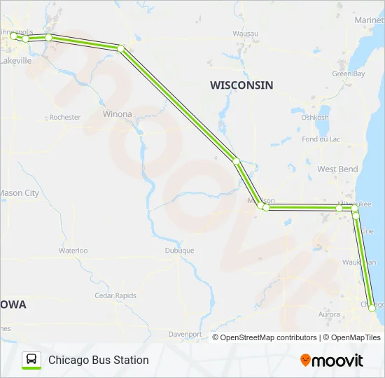 FLIXBUS 2548 Bus Line Map