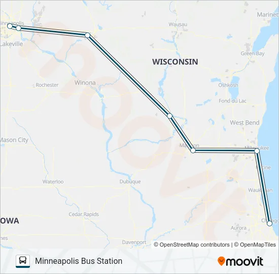 GREYHOUND US0150 Bus Line Map