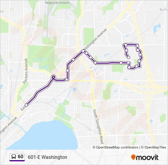 60 Bus Line Map