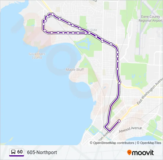 60 Bus Line Map