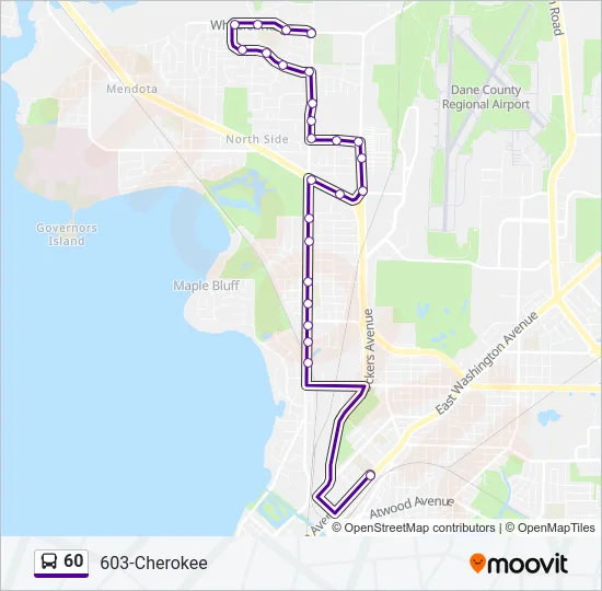 60 Bus Line Map