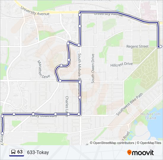 63 Bus Line Map
