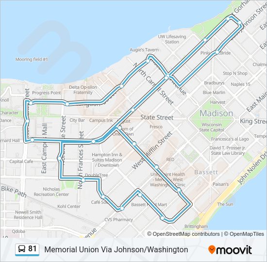 81 Bus Line Map