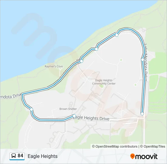 84 Bus Line Map