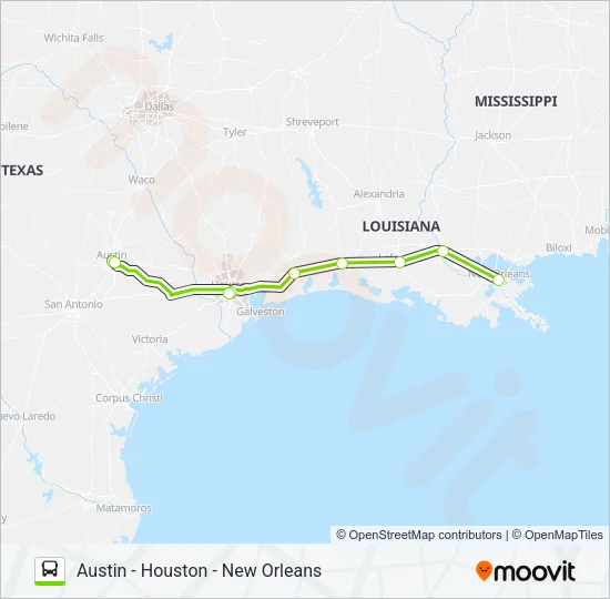 FLIXBUS 2211 Bus Line Map