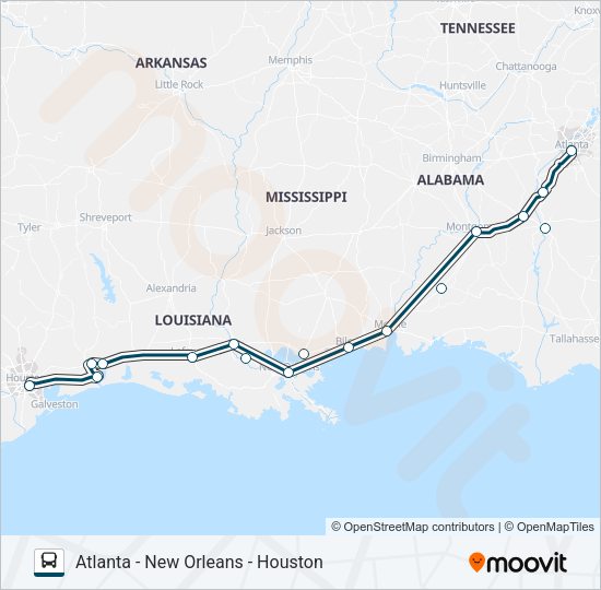 GREYHOUND US0602 Bus Line Map