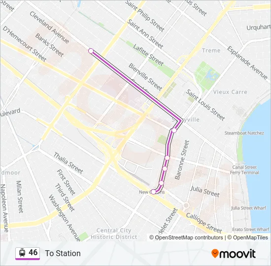 46 Streetcar Line Map
