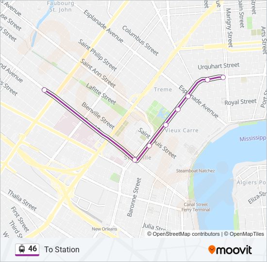 46 Streetcar Line Map