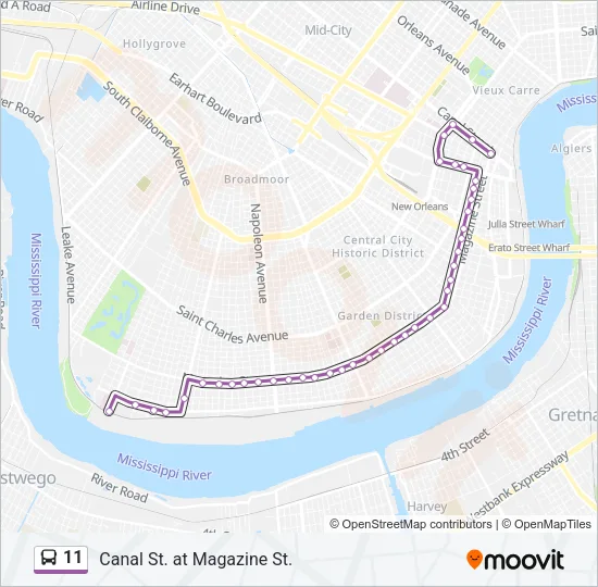 11 Bus Line Map
