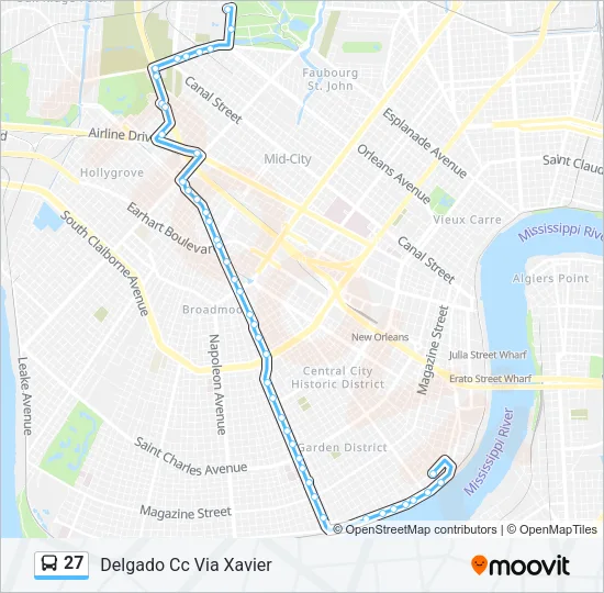 27 Bus Line Map