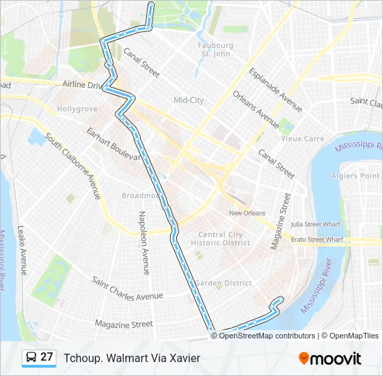 27 Bus Line Map