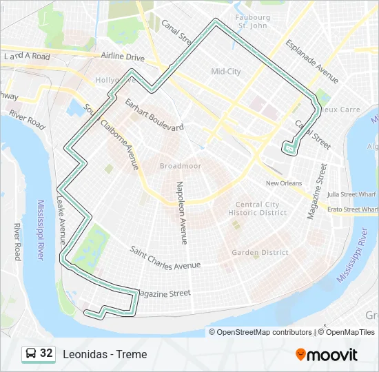 32 Bus Line Map