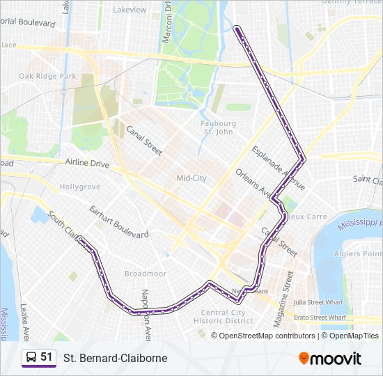 51 Route Schedules Stops And Maps Columbia Parc Via Main Library Cbd