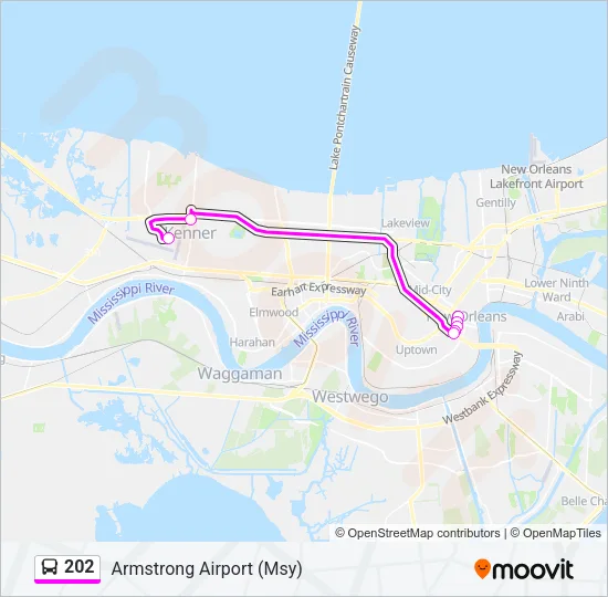 202 Bus Line Map
