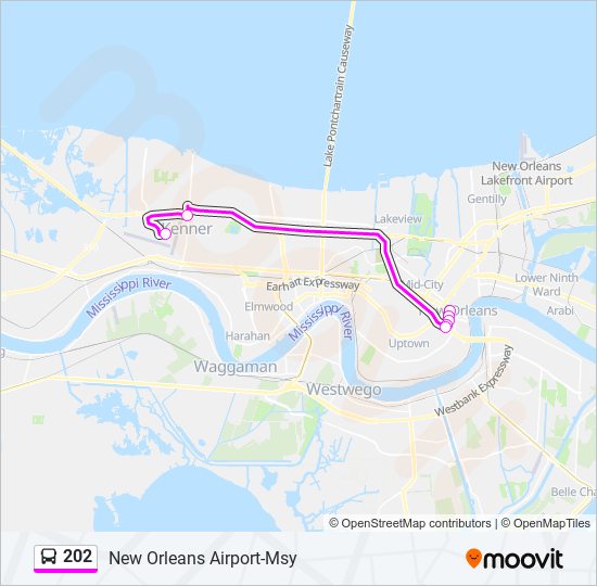 202 Route Schedules Stops Maps New Orleans Airport Msy Updated