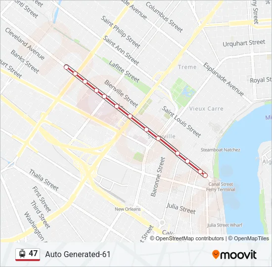47 Streetcar Line Map