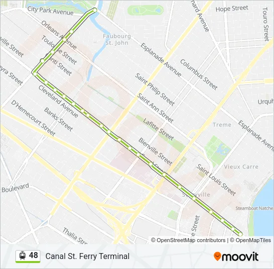 48 Streetcar Line Map