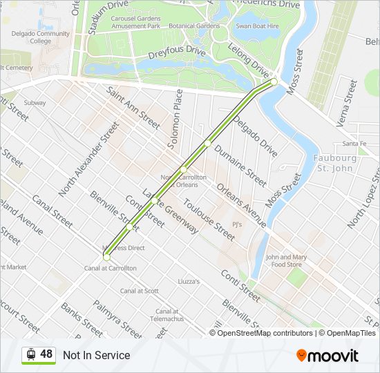 48 Streetcar Line Map