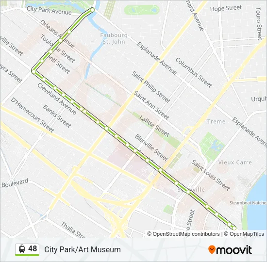 48 Streetcar Line Map