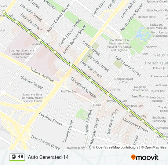 48 Streetcar Line Map