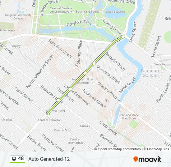 48 Streetcar Line Map